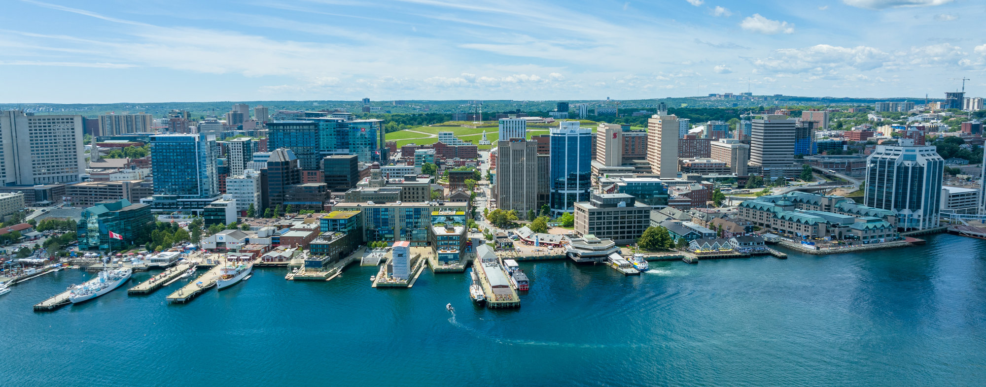 Downtown Halifax waterfront on a sunny day